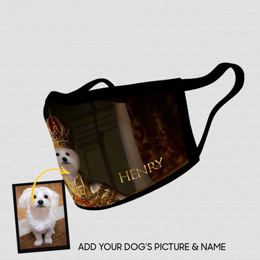 Personalized Dog Gift Idea - Royal Dog's Portrait 84 For Dog Lovers - Cloth Mask